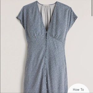 Abercrombie Button-Down Dolman Sleeve Mini Dress